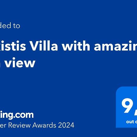 Alkistis Villa With Amazing Sea View Maroulas Экстерьер фото