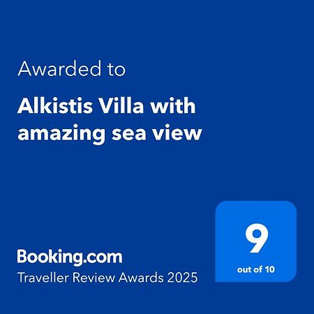 Alkistis Villa With Amazing Sea View Maroulas Экстерьер фото